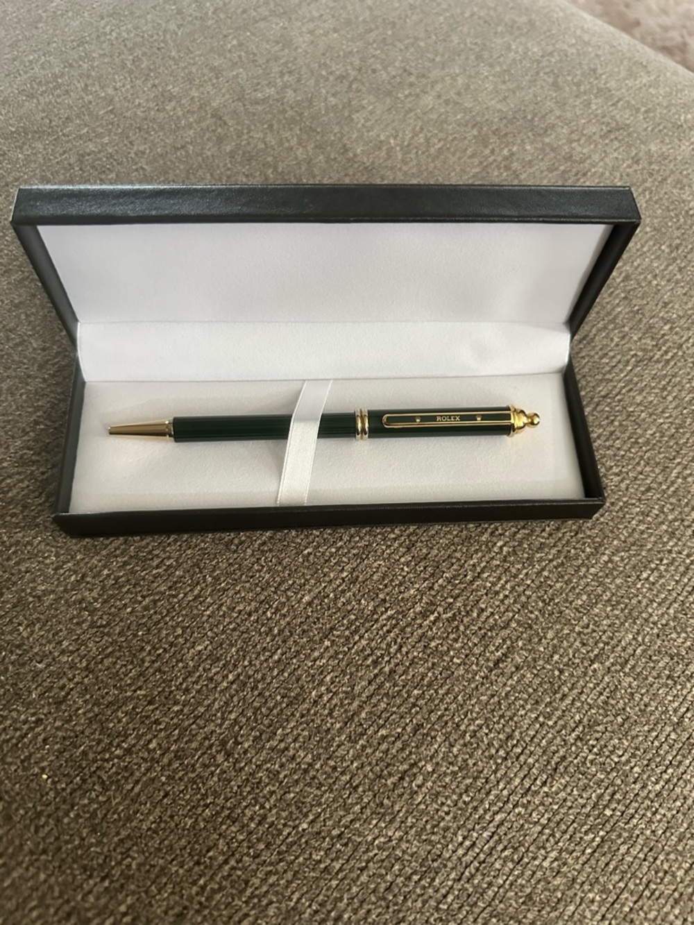 Rolex ❤️ Vintage Emerald Golden Ballpoint Pen